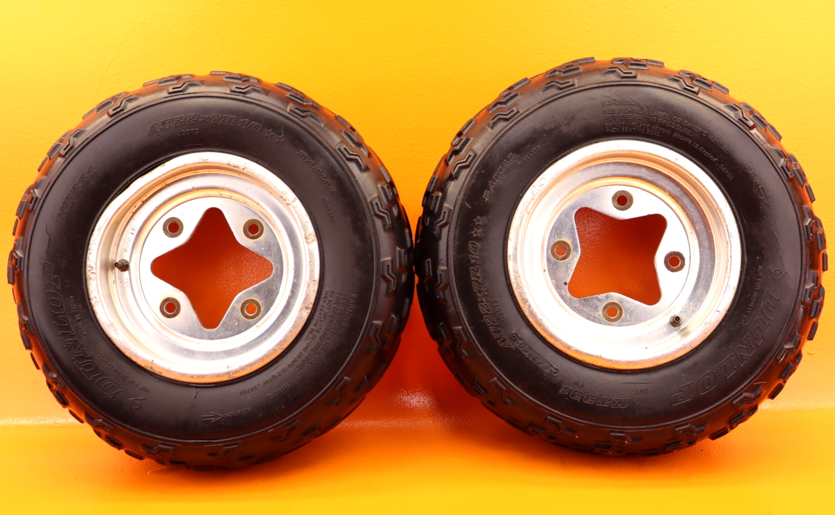2003 - 2008 Kawasaki Kfx400 Ltz400 Dvx400 Front Wheel Rim Tire Set