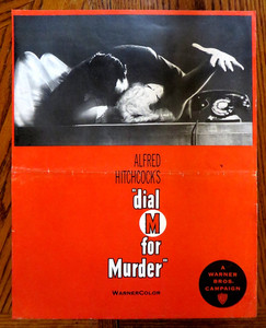 1954 "Dial M for Murder" Campaign Book Cover Only.