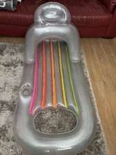 Pool Inflatable Lounger Floating Lilo Swimming Pool with drinks holder