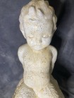 Boy Riding Fish Garden Statue White Moss 20x20x10 Fiberglass Lawn Art Decoration — photo 6