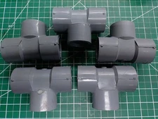 (Lot of 5) Lasco Type 3 NSF-pw SCH 80 1" CPVC Tee Made in USA