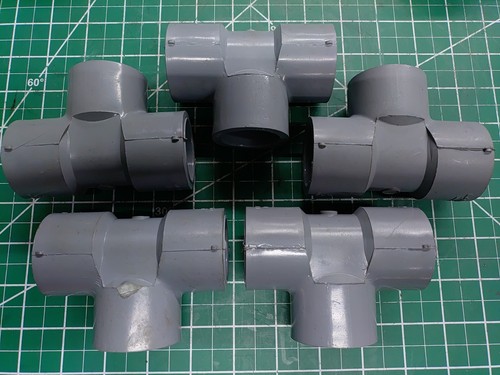 (Lot of 5) Lasco Type 3 NSF-pw SCH 80 1" CPVC Tee Made in USA