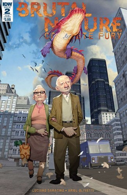 #ad Brutal Nature: Concrete Fury #2A VF NM; IDW Ariel Olivetti Sub Variant w Bag $3.98