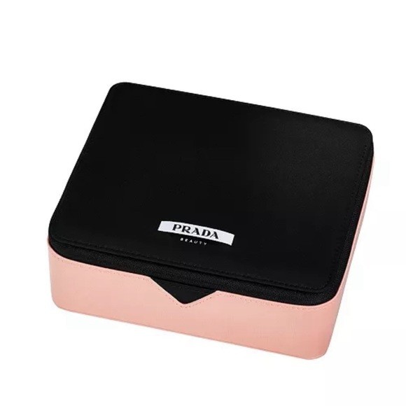 Prada Paradox Beauty Pouch. Pink And Black Makeup Case | eBay