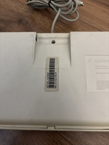 Vintage Apple Macintosh M2980 Keyboard - 1994 - Untested - AppleDesign Keyboard - Afbeelding 10 van 14