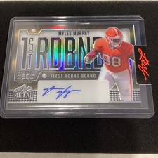 2023 Leaf 1stRDBND Rookie 1/1 Signed Proof Myles Murphy