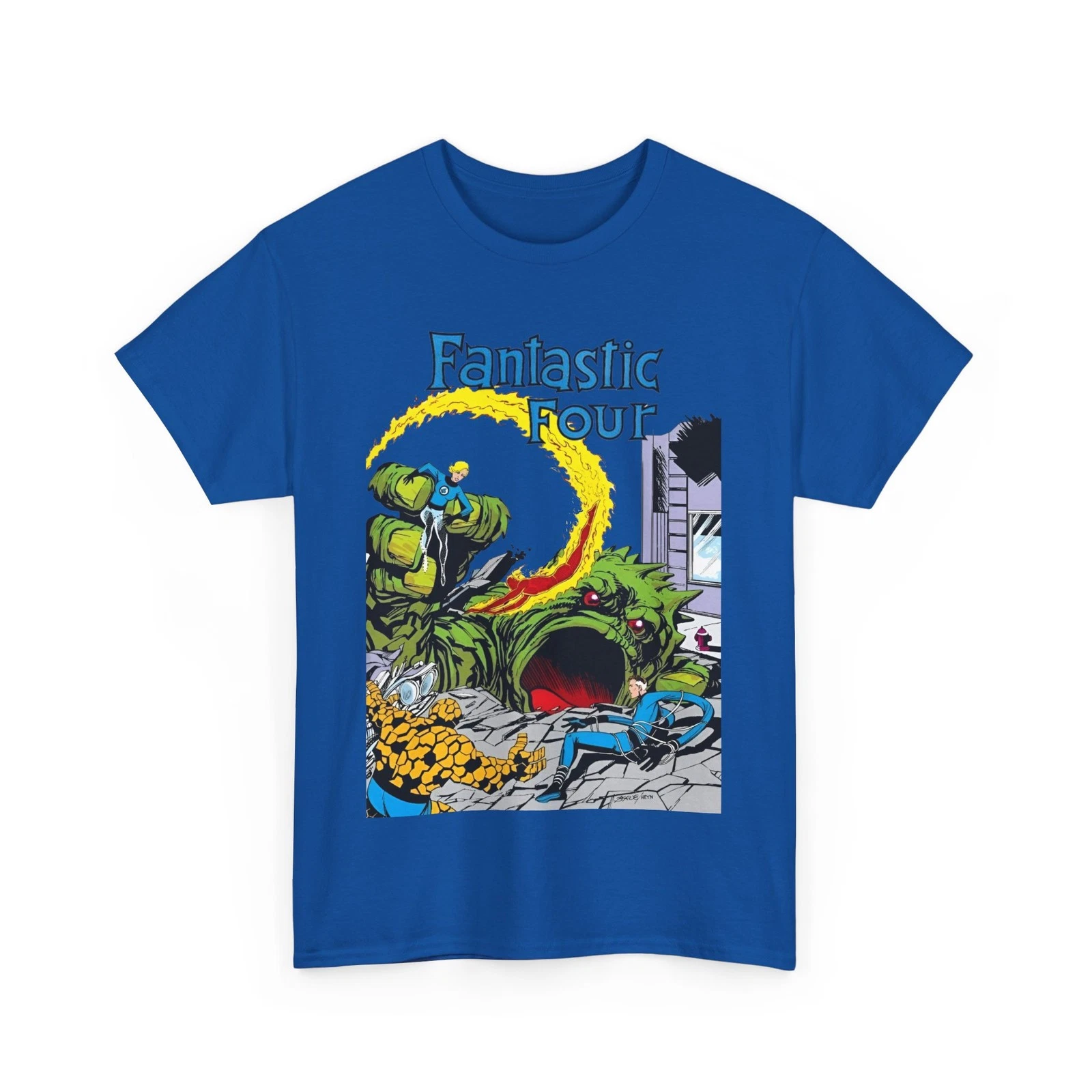 Fantastic Four T-Shirt - John Byrne Art - #1 Cover - Marvel Comics - Human Torch