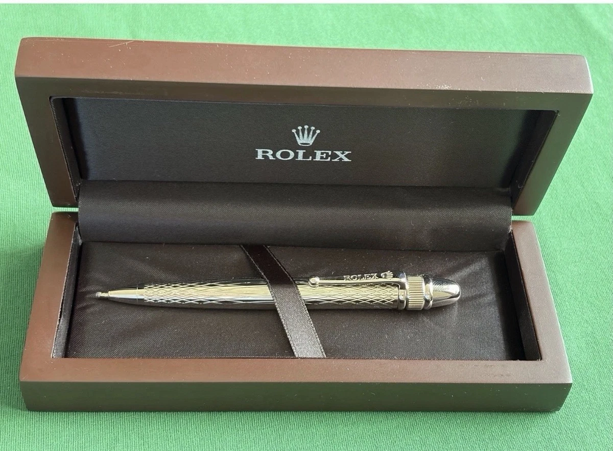 Rolex Silver Oyster Perpetual Ballpoint Pen VIP Advertising Gift Boxed