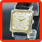[N-MINT] HAMILTON Lloyd 6295 30mm Small Second Silver Gold New Band Quartz Men