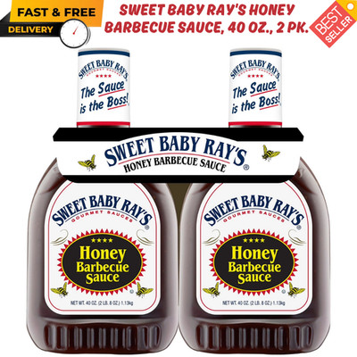 Sweet Baby Ray's Honey Barbecue Sauce, 40 oz., 2 pk. Twin pack, FREE SHIPPING