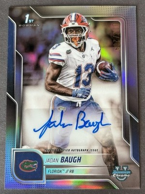 JADAN BAUGH 2025 BOWMAN U CHROME 1ST VARIATION REFRACTOR AUTO /299 FLORIDA