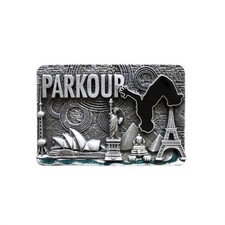 Parkour City Sports Rectangle Metal Belt Buckle