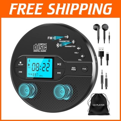 Rechargeable Anti-Skip CD Player w/ Bluetooth