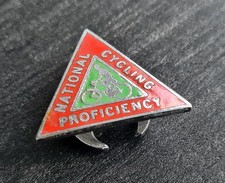 NATIONAL CYCLING PROFICIENCY VINTAGE ENAMEL LAPEL BADGE