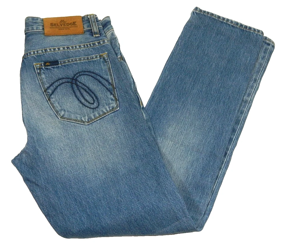 Pantalones de mezclilla para hombre con ribete MC Destroyed rectos etiqueta premium 28 medida talla 27x30 Foto 3 de 4