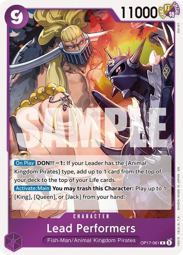 One Piece TCG - Lead Performers OP17-061 R ENG NM/M