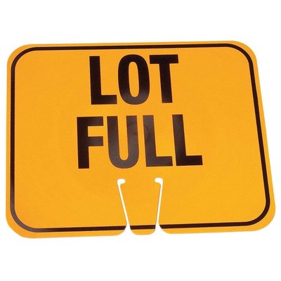 GRAINGER APPROVED 03-550-LF Traffic Cone Sign,Org/Blk,Lot Full 6FGL7