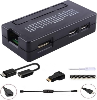 GeeekPi Raspberry Pi Zero 2 W Case/Zero W Case, 7 in 1 Basic Starter Kit with