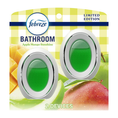 7-PACKS Bathroom Air Freshener, Small Spaces Odor-Fighting, Apple Mango Sunshine