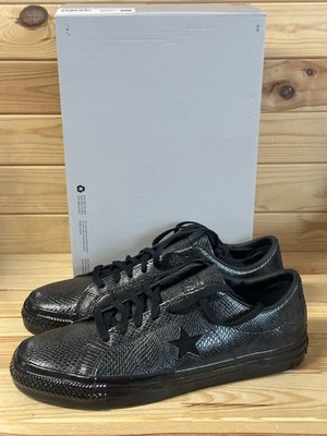 Converse Jamie Platt One Star Pro Mens Size 10 Black Snakeskin Ox