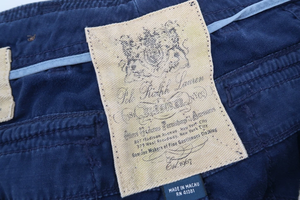 Pantalones de paracaidista militares de carga vintage Polo Ralph Lauren para hombre 34x30 Bleeker Foto 2 de 4