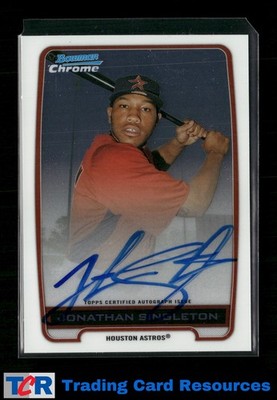 2012 Bowman Chrome #BCA-JS Jonathan Singleton Prospects Autographs