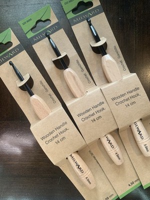 Holzgriff Häkelnadeln Milward 14 cm 2 mm - 6 mm Buchenholz kunststofffrei verpackt