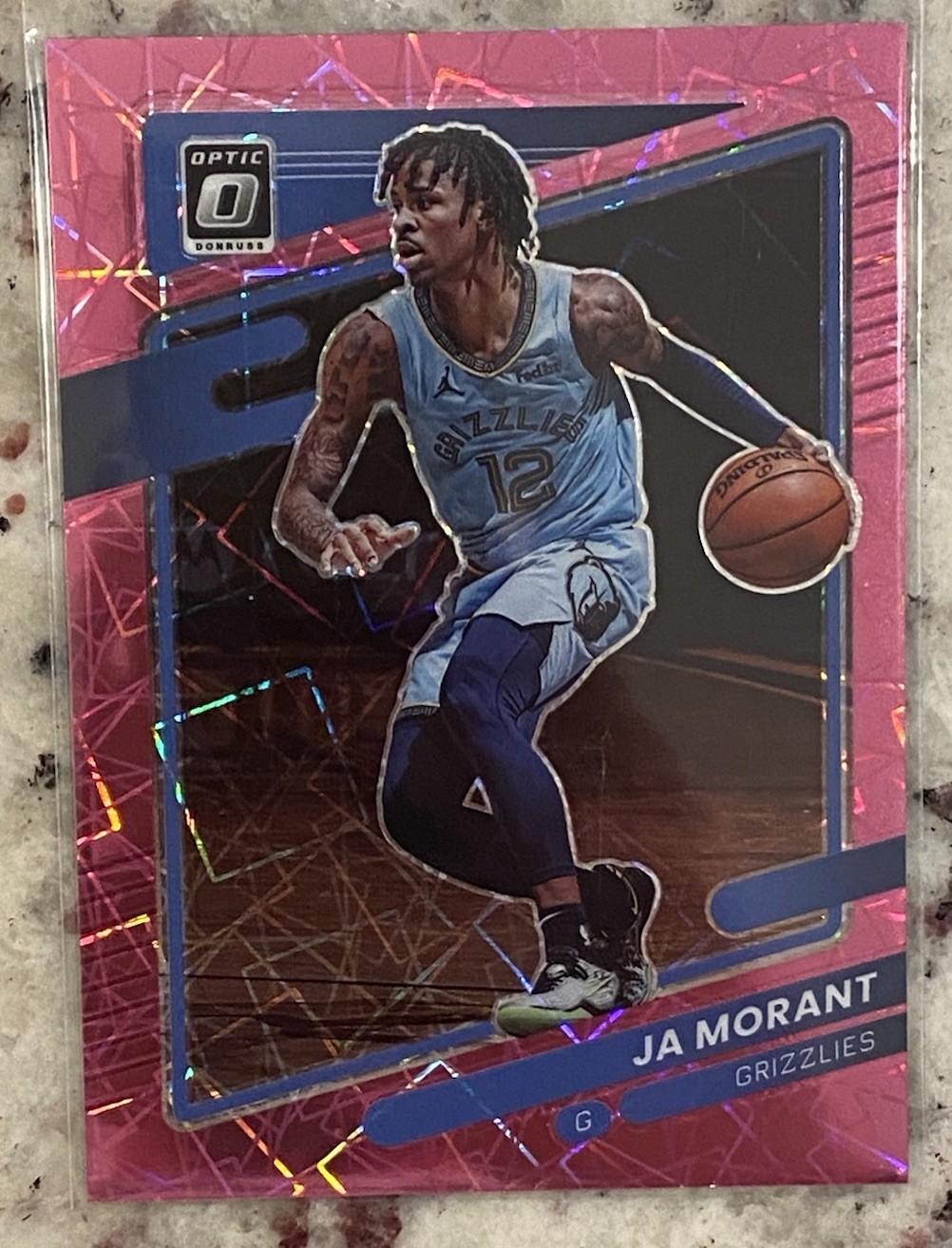 2021-22 DONRUSS OPTIC JA MORANT #144 PINK VELOCITY PRIZM /79