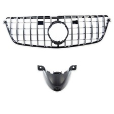 Sport Kühlergrill Chrom Schwarz Kamera passend für Mercedes GL X166 2012-2015