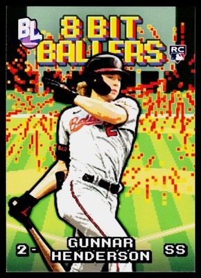 2023 Topps Big League 8 Bit Ballers - Gunnar Henderson #8B-9 *RC* - Bal. Orioles