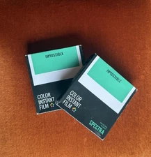 Lot Of 2 Boxes Polaroid Impossible Spectra Film (Expired) 02/2017  Instant Color