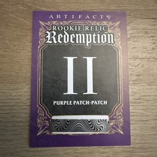 2025-26 Upper Deck Artifacts #II Rookie Relic Redemption Purple Dual Patch