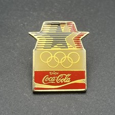 Vintage 1984 Los Angeles Olympics Coca Cola Coke Sponsor Lapel Hat Pin