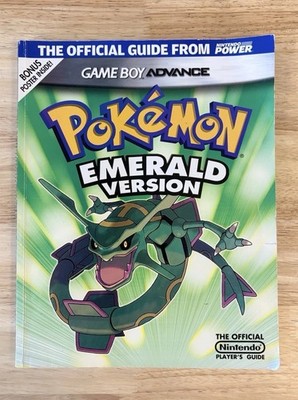 Pokemon Emerald Official Strategy Player's Guide Nintendo Power WITH POSTER