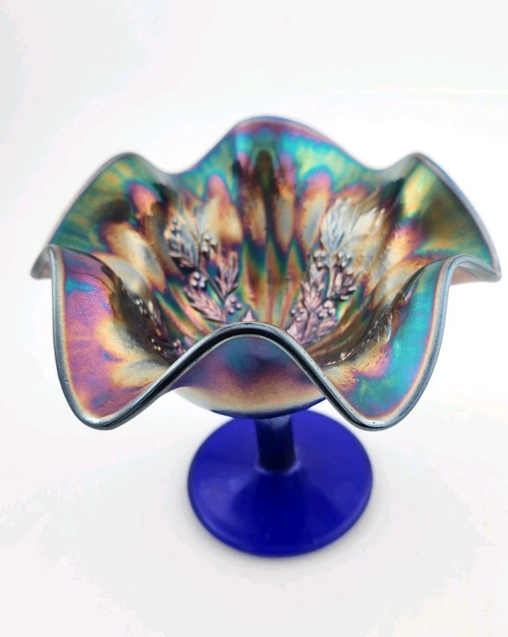 fenton blue carnival glass products for sale | eBay