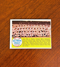 1958 Topps Baseball #408 Baltimore Orioles Team Card - Alphabetical - NICE!