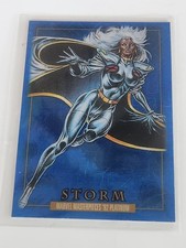 2024 Marvel Masterpieces 92 Platinum - Blue Traxx - Storm #86