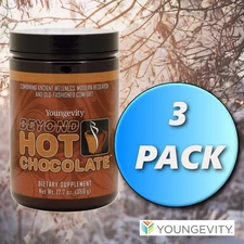 Youngevity Dr. Wallach Beyond Hot Chocolate - 12.7 oz Canister (3 Pack)