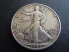 1941 Silver Walking Liberty D Half Dollar Coin