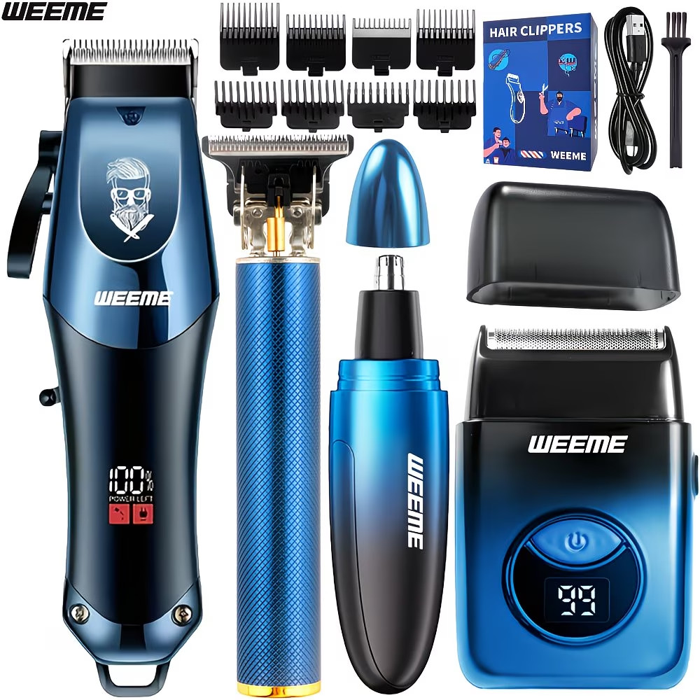 Take Care Of Everything!2pcs/4pcs Men's Electric Hair Clippe