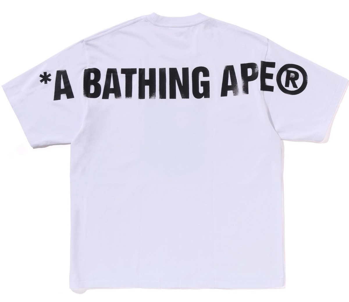 A BATHNIG APE Men's SPRAY PRINT APE HEAD RELAXED FIT TEE #2