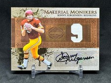 2007 Leaf Limited SONNY JURGENSEN Game Worn Jersey Auto /9 Material Monikers