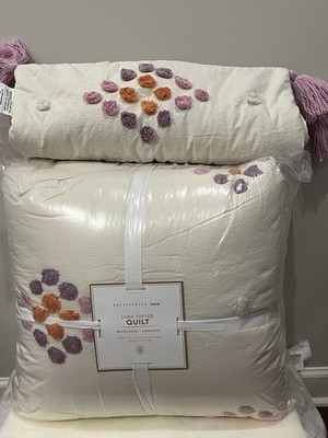 Pottery Barn Teen Luna Tufted Quilt Twin XL Multi Color