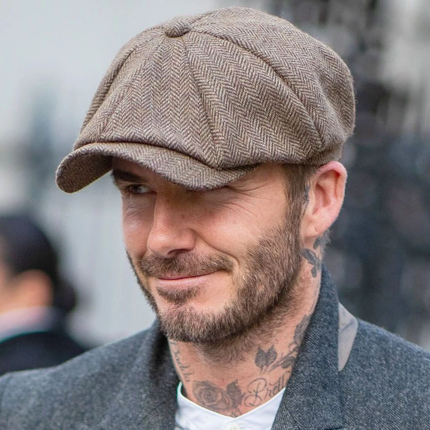 STETSON Bakerboy Cap MEDIUM Brown Mens Celebrity Hatteras Newsboy Hat 57 M - Image 2 of 4