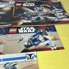 LEGO Star Wars Instruction Manual Lot 7676 7778 7661 7667 8015