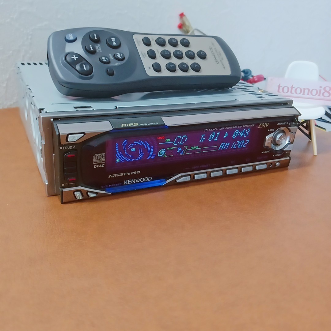 KENWOOD Z919 1DIN CD MP3 DSP Hi-Fi Receiver Dolphin EQ Old School