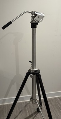 Ampex Black Tripod For Camcorder And Camera With Three Lenses