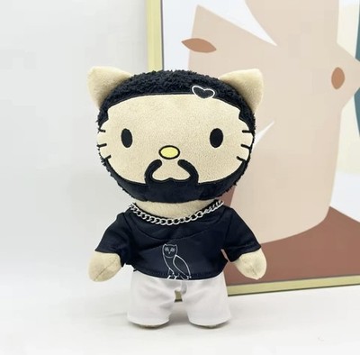 Hello Kitty as DRAKE Rapper Figure Plush Doll Fans Collection Toys Gift