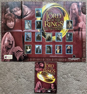 Merlin Herr der Ringe Stickeralbum komplett (Die zwei Türme)