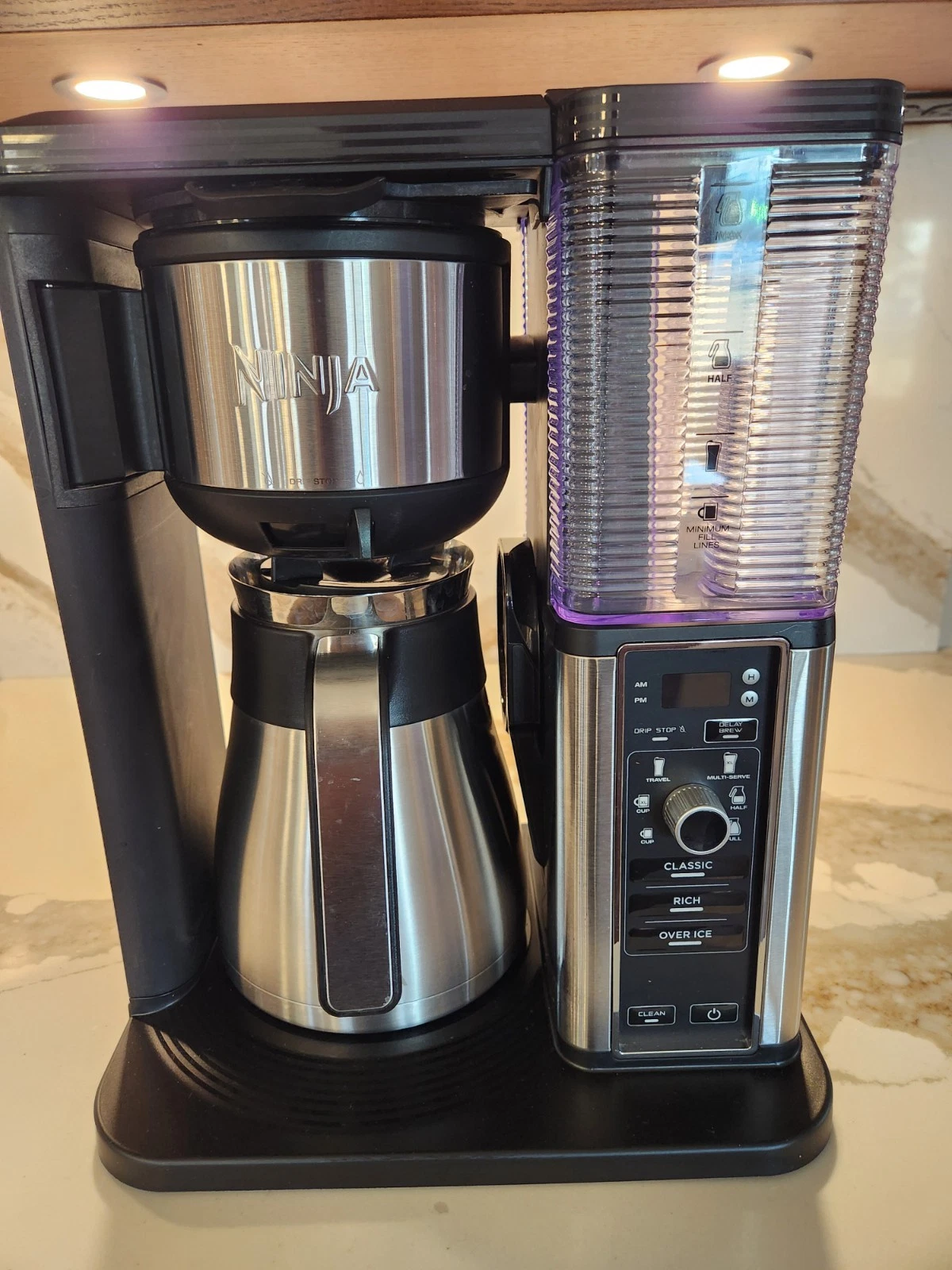 Ninja Hot & Iced Coffee Maker Model CM305 32 Stainless Steel Carafe